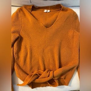 Anthropology tie sweater